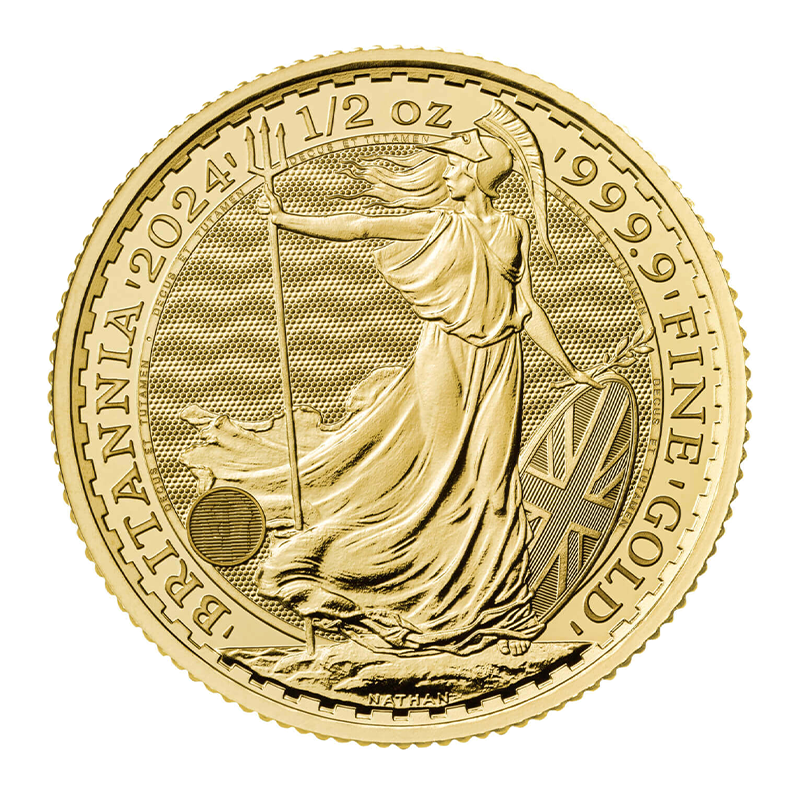 Image for 1/2 oz Gold Britannia Coin (2024) from TD Precious Metals
